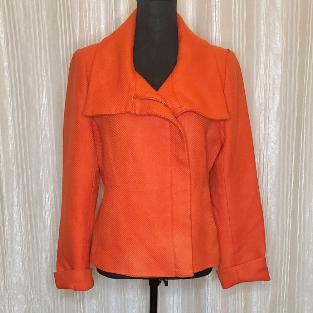 Talbots Asymmetrical Zipper Moto Jacket